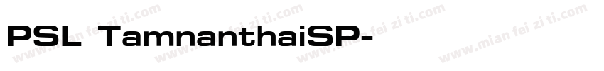 PSL TamnanthaiSP字体转换